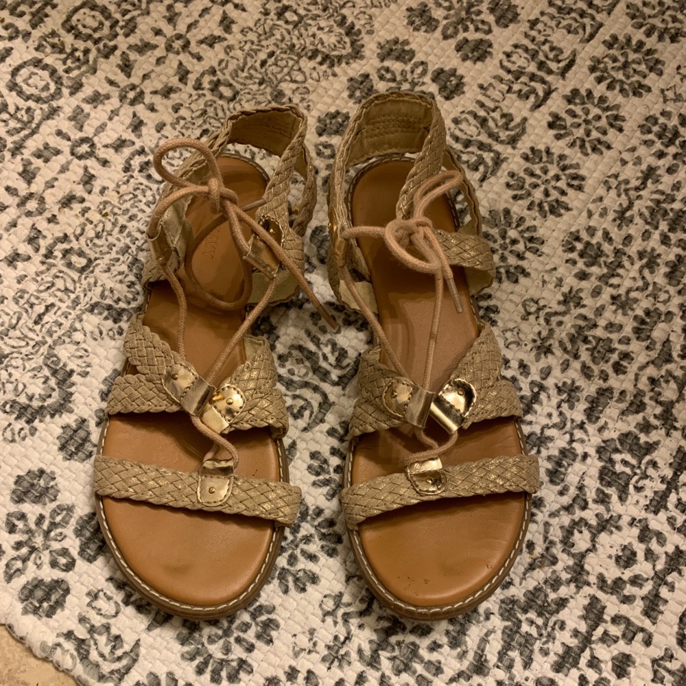 Gold sandals